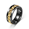 304 Stainless Steel Gear Rotatable Finger Rings FS-WGAD37A-39-1
