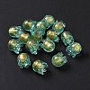 Handmade Gold Foil Lampwork Glass Beads X1-LAMP-G158-02C-2
