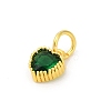 Brass Micro Pave Cubic Zirconia Pendants KK-H204-01G-06-2