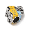 304 Stainless Steel European Beads STAS-D153-09B-ASP-2