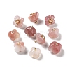 Natural Agate Osmanthus Flower Charms G-Z052-02A-1