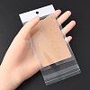 100Pcs Rectangle Kraft Paper One Pair Earring Display Cards with Hanging Hole CDIS-YW0001-02A-4