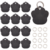 60Pcs 2 Style Aluminum Alloy Pendants ALUM-BC0001-63B-1
