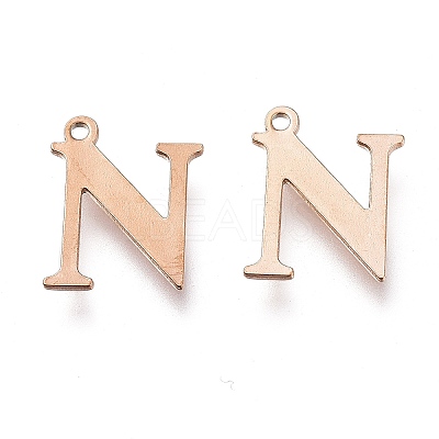 PVD Vacuum Plating  304 Stainless Steel Charms STAS-H112-N-RG-1