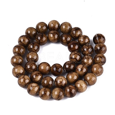 Natural Persian Jade Beads Strands G-A255-A02-05A-1