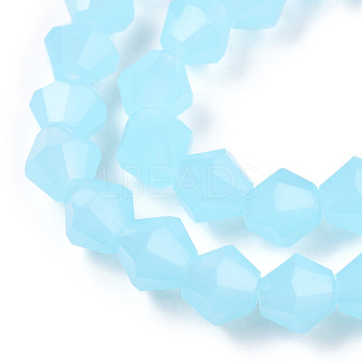 Imitation Jade Glass Beads Strands EGLA-A039-J6mm-D03-1
