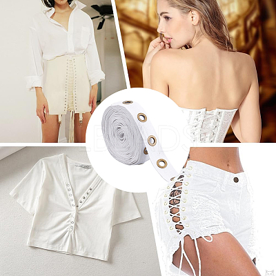 6 Yards Cotton Herringbone Ribbon SRIB-BC0001-23A-1