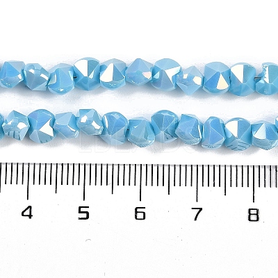 Electroplate Glass Beads Strands EGLA-B009-05A-07-1