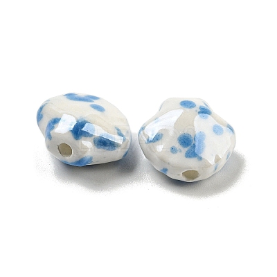 Shell Shape Handmade Porcelain Beads X1-PORC-E022-01F-1