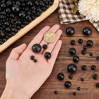 680Pcs 5 Styles Natural Wood Beads WOOD-PH0002-70-1