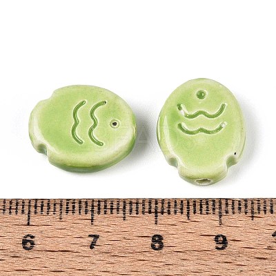 Handmade Porcelain Ceramic Beads PORC-T133-24A-1