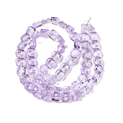 Electroplate Glass Beads Strands EGLA-N012-07H-1