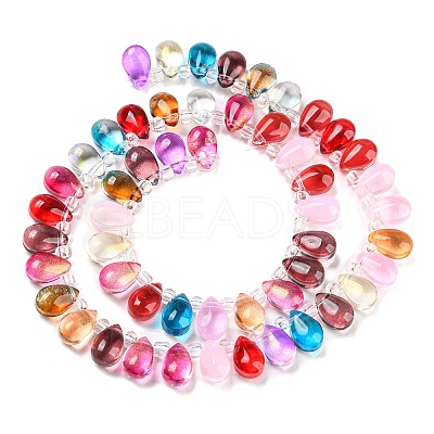 Transparent Glass Beads Strands X-GLAA-B014-01D-1