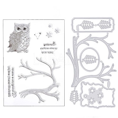 1 Sheet Silicone Clear Stamps DIY-GF0007-03-1