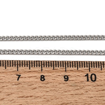 12Pcs 2.2MM 304 Stainless Steel Twisted Chain Necklaces for Men Women NJEW-H093-17P-02-1