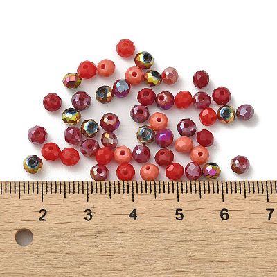 Electroplate Glass Beads GLAA-D020-01D-1