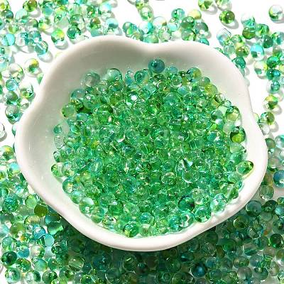 Transparent Baking Paint Glass Seed Beads SEED-P006-02B-16-1
