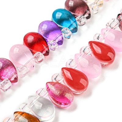 Transparent Glass Beads Strands X-GLAA-B014-01D-1
