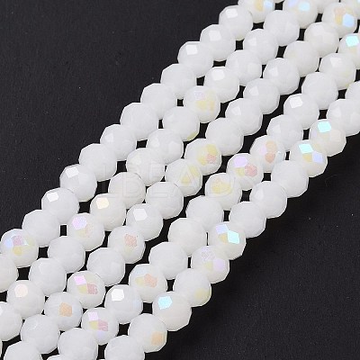 Electroplate Glass Beads Strands EGLA-A034-J6mm-L08-1