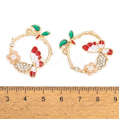 Rack Plating Alloy Enamel Pendants LS-FIND-A040-04KCG-01-1