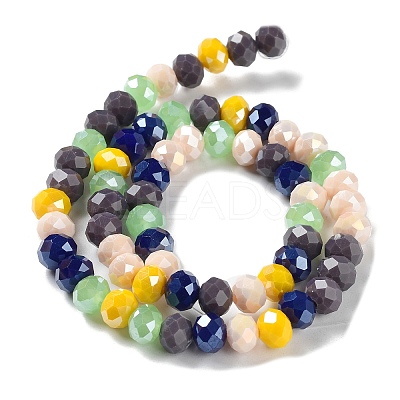 Glass Beads Strands EGLA-A034-M8mm-31-1