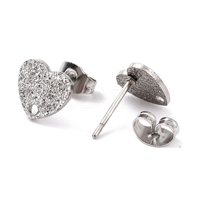 Non-Tarnish 304 Stainless Steel Stud Earring Findings STAS-I183-02A-P-1