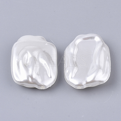ABS Plastic Imitation Pearl Beads OACR-T022-10-1