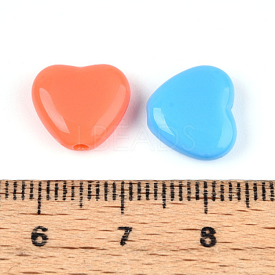 Opaque Acrylic Beads SACR-T017-39-1