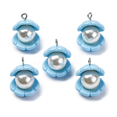Opaque Resin Pendants RESI-P043-01P-04-1