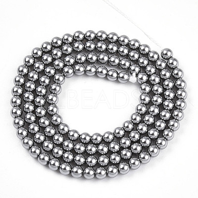 Baking Paint Pearlized Glass Pearl Bead Strands HY-N002-3mm-A01-1