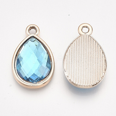UV Plating Acrylic Pendants OACR-T005-84KC-04-1