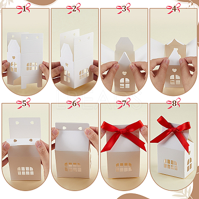 House Shaped Paper Gift Boxes ABAG-WH0040-41B-1