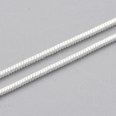 Brass Square Snake Chain Necklace Making X-MAK-T006-10A-S-1