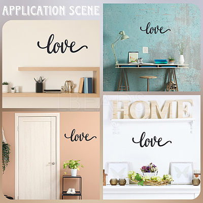 Iron Art Word Love Wall Ornaments HJEW-WH20004-18EB-1