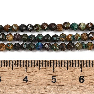 Natural Chrysocolla and Lapis Lazuli Beads Strands G-K373-B04-04-01-1
