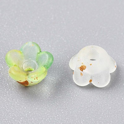 Frosted Transparent Acrylic Beads OACR-N137-72H-1