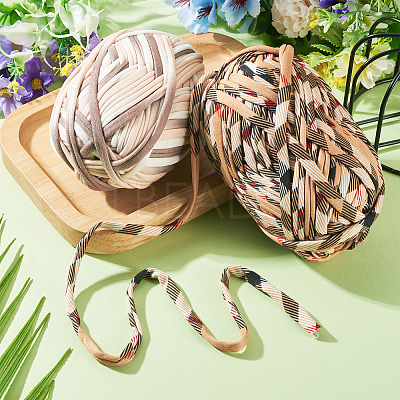2 Skeins 2 Styles Polyester Cloth Yarn OCOR-TA0003-72-1