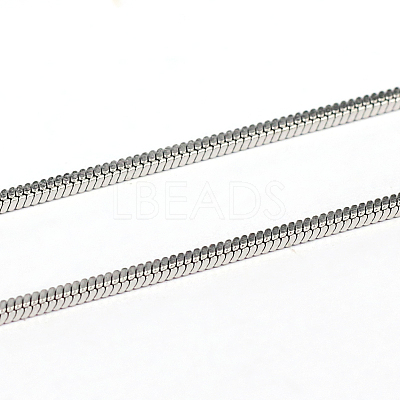 Tarnish Resistant 304 Stainless Steel Square Snake Chains CHS-L001-165-1.2mm-1