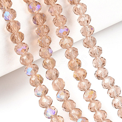 Electroplate Glass Beads Strands EGLA-A034-T2mm-L22-1