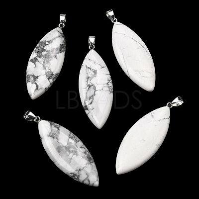 Natural Howlite Big Pendants G-F820-06Q-1
