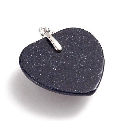 Synthetic Blue Goldstone Pendants G-I275-03J-1