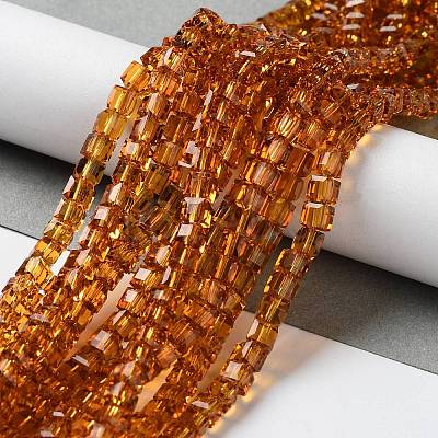 Glass Bead Strands GLAA-R041-4x4mm-12-1