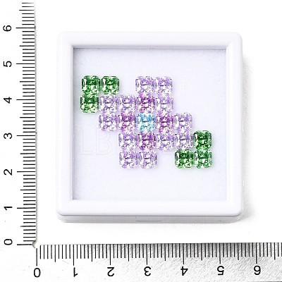 23Pcs Cubic Zirconia Cabochons CU-F002-05G-1