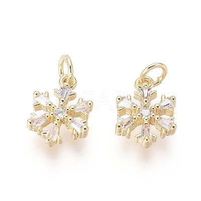 Brass Charms LS-ZIRC-L087-045G-1