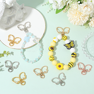 20Pcs 4 Colors Alloy Swivel Clasps FIND-SC0017-27-1