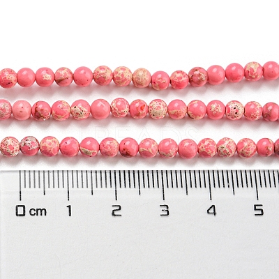 Synthetic Imperial Jasper Dyed Beads Strands G-D077-A01-03K-1