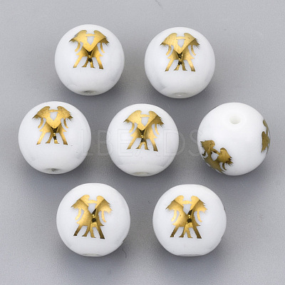 Electroplate Glass Beads EGLA-S178-11D-02-1