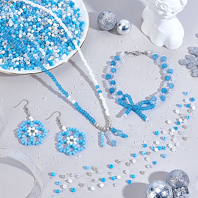 4200Pcs 7 Styles Glass Seed Beads SEED-PH0002-54-1