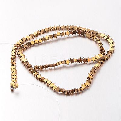 Electroplate Non-magnetic Synthetic Hematite Bead Strands G-F300-24A-03-1