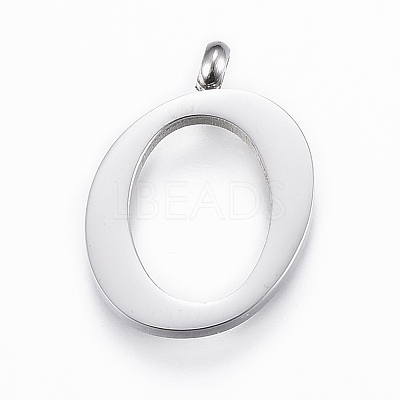 Tarnish Resistant 304 Stainless Steel Pendants STAS-F129-O-P-1